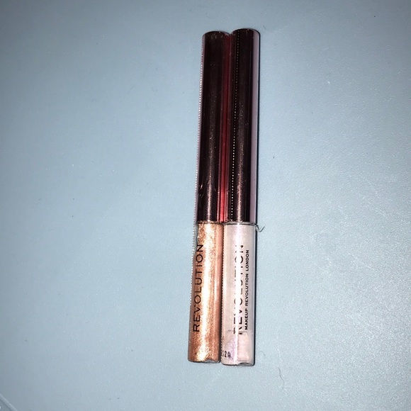 Revolution | Gold & Pink Glitter Eyeliner | 2 Pack | NEW - Picture 1 of 1
